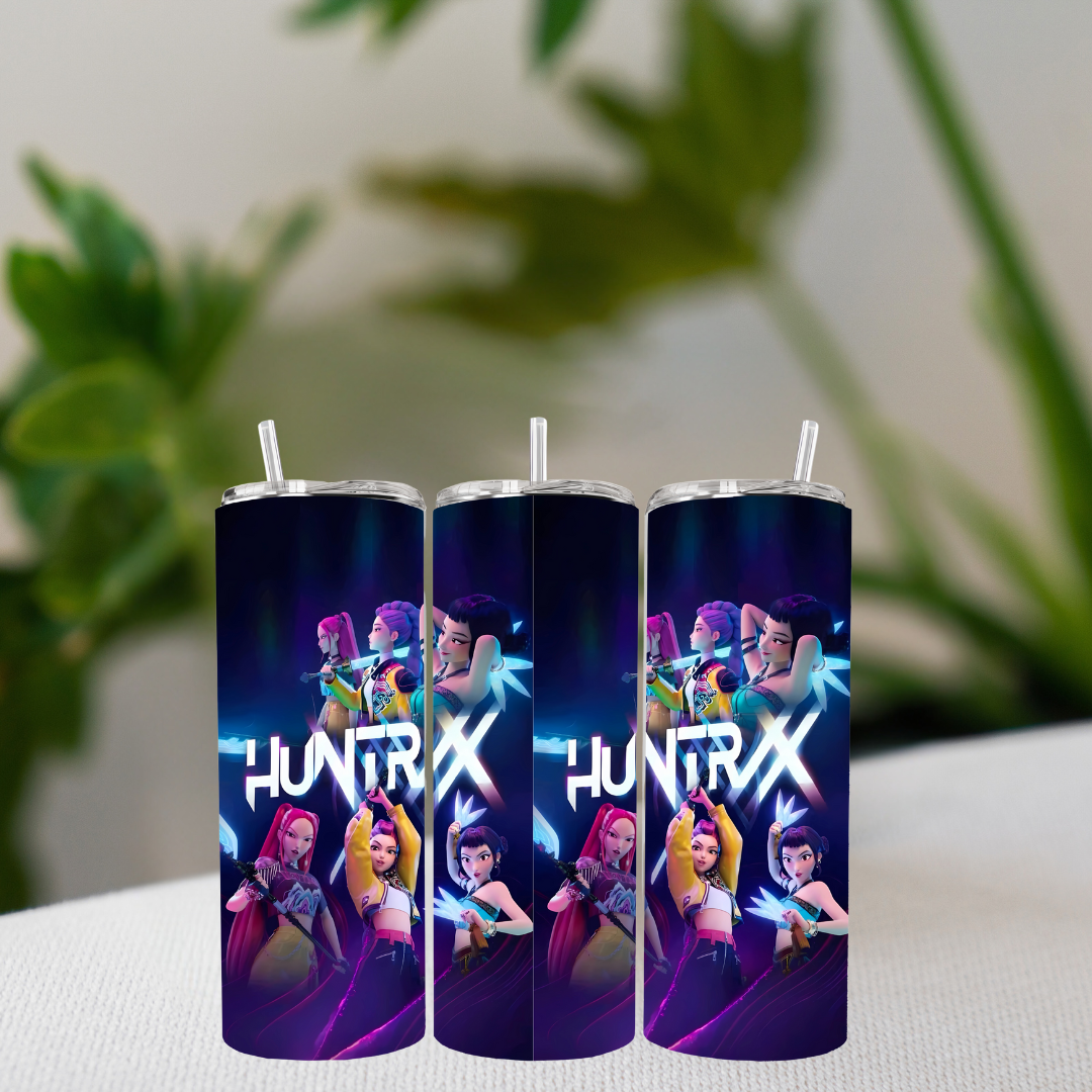 💥 HuntrX K-POP Demon Hunters Tumbler | Idol-Inspired Drinkware 💥 15oz