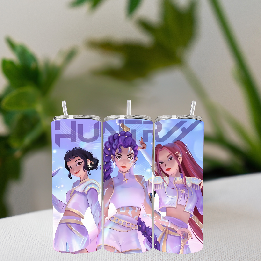 💥 HuntrX K-POP Demon Hunters Tumbler | Idol-Inspired Drinkware 💥 15oz