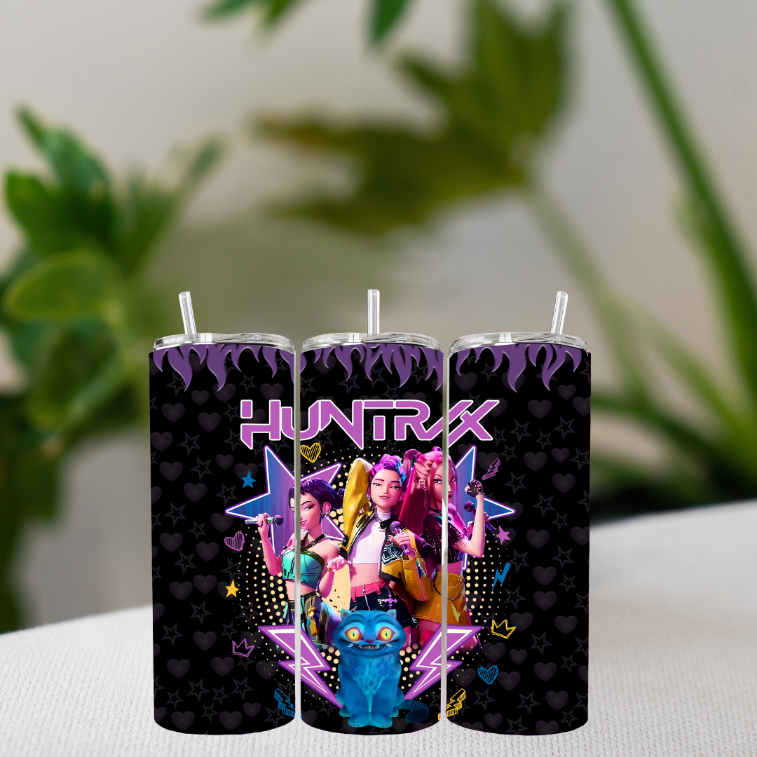 💥 HuntrX K-POP Demon Hunters Tumbler | Idol-Inspired Drinkware 💥 15oz