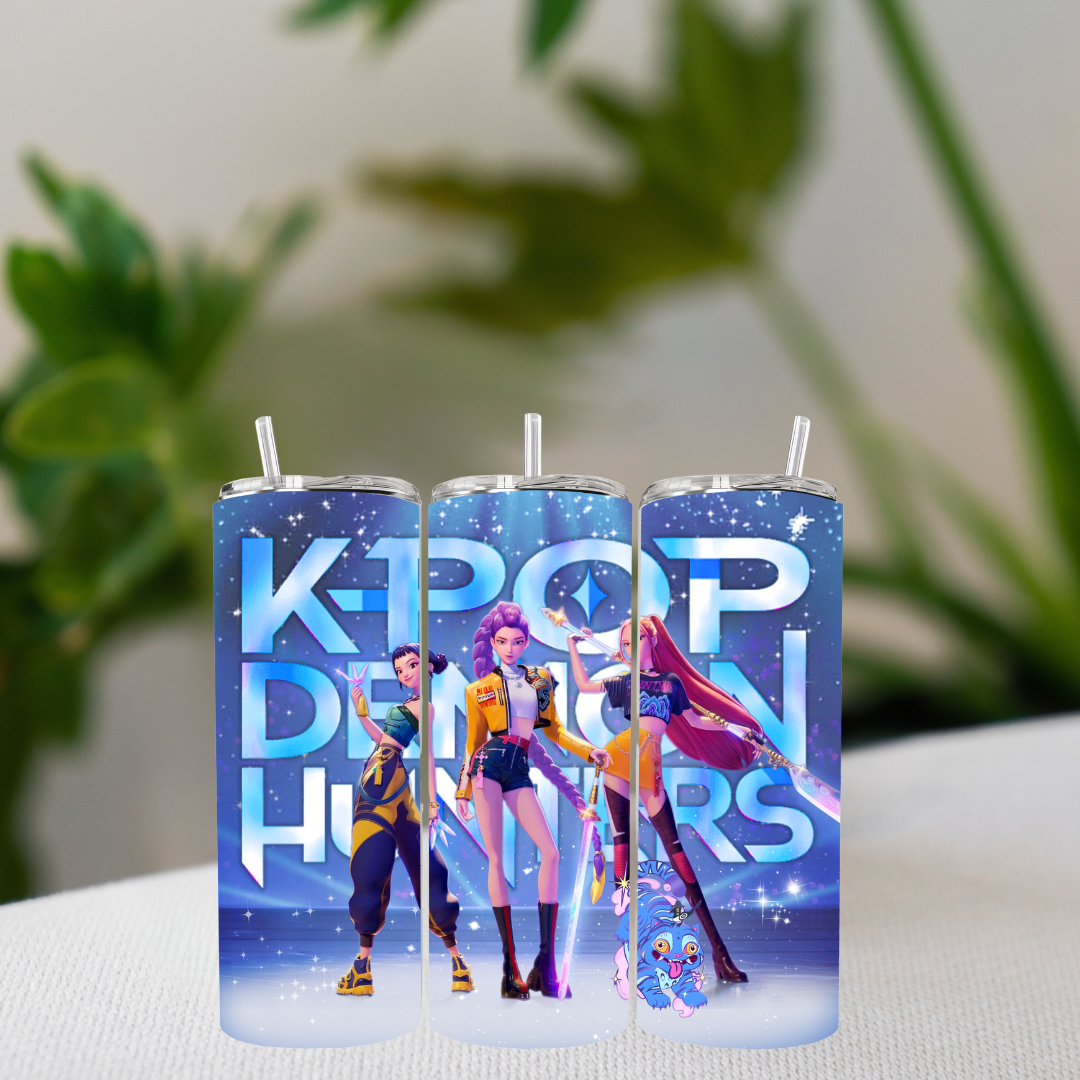 💥 HuntrX K-POP Demon Hunters Tumbler | Idol-Inspired Drinkware 💥 15oz